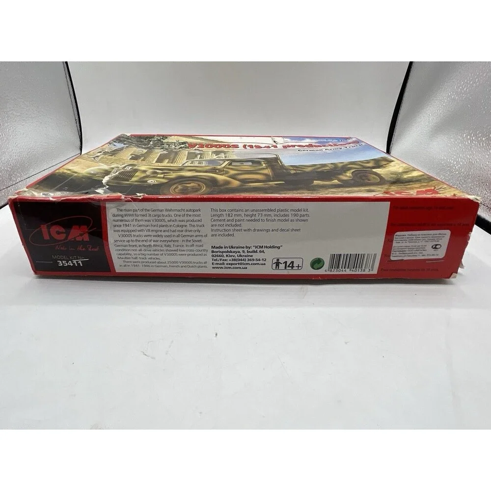 ICM 1:35 scale V3000S German Army Truck 1941 Production Model Kit